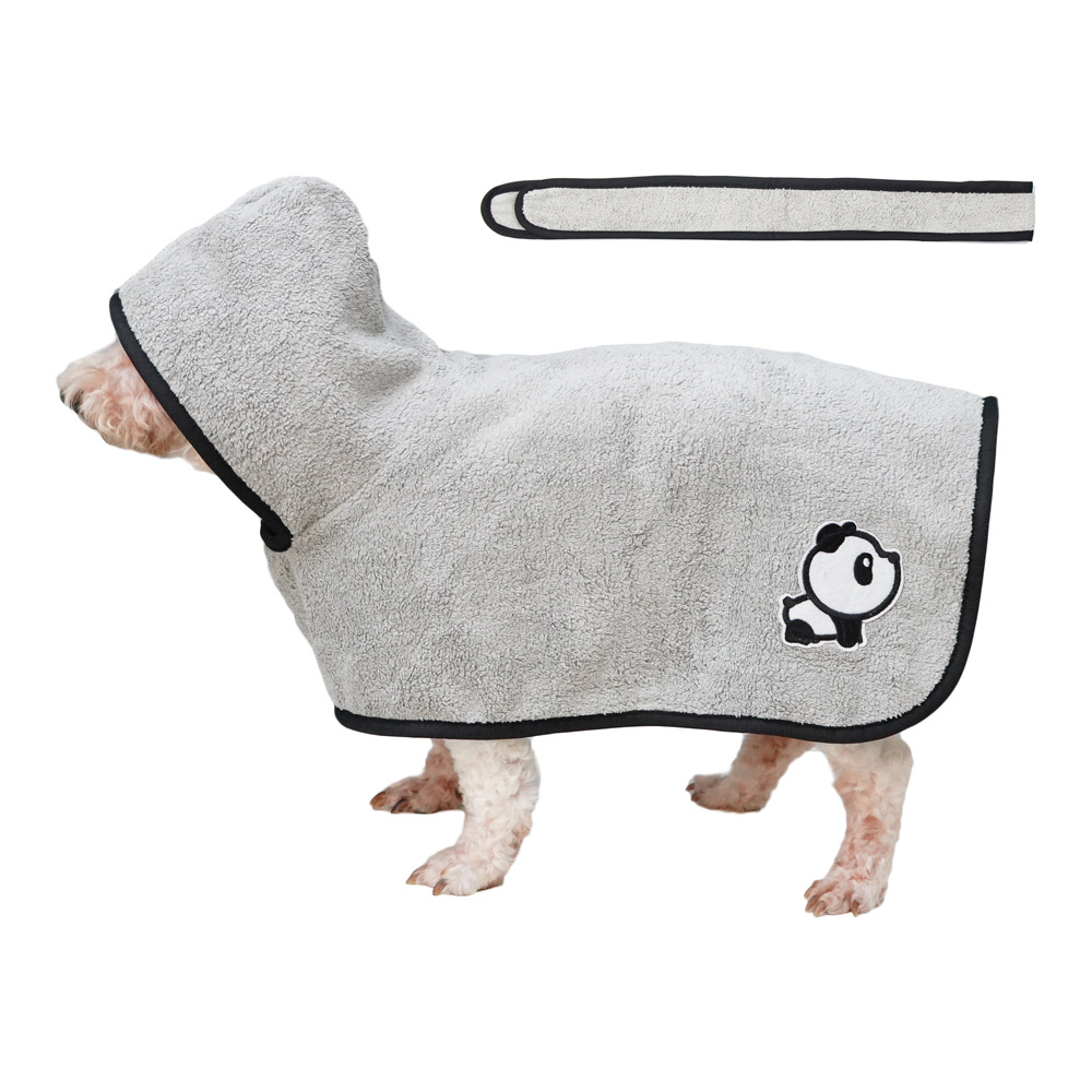 Mascota Amazon absorbente Albornoz para mascotas de secado rápido coral polar mascota bordado perro ocio Albornoz fabricante en stock