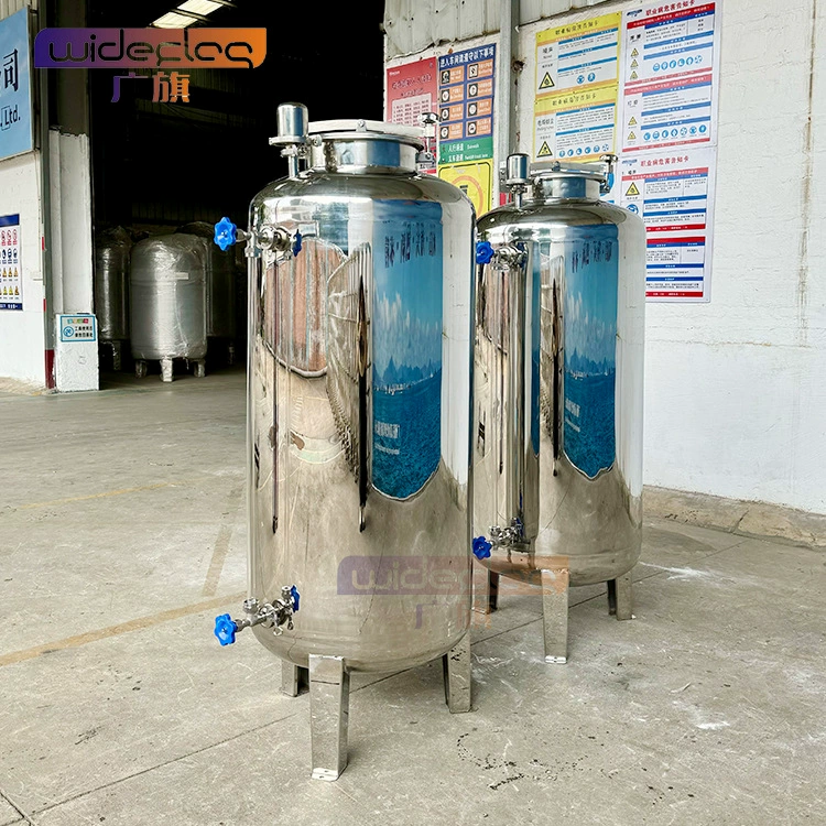 Двойной зеркальный полированный стерильный резервуар для воды из нержавеющей стали, резервуар для чистой воды под давлением, резервуар для воды, образец запросов