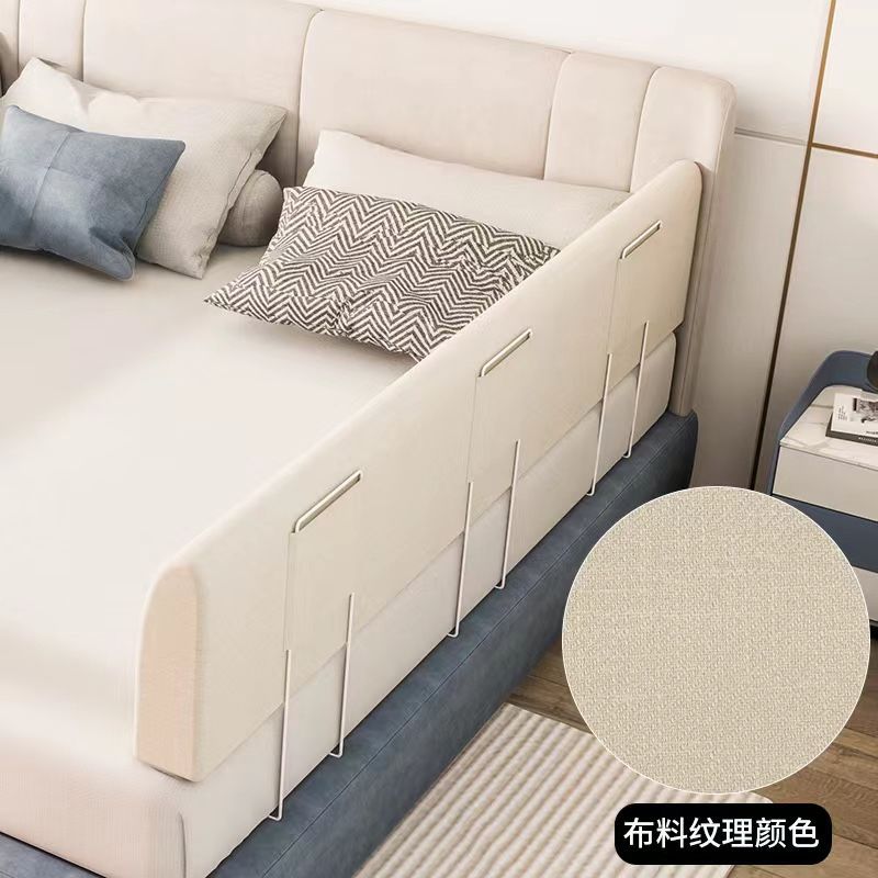 Bed Fence Baby Bedside Anti-Fall Guardrail Kidsren's Bed Baffle One Side Baby Anti-Fall Soft-Packed Bed Fence Baffle
