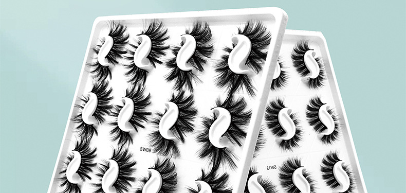 Fashion New 20 Pairs Mink Hair Three-dimensional False Eyelashes display picture 1