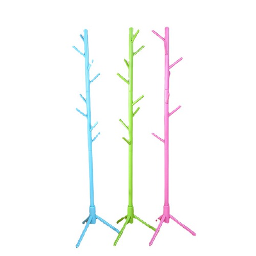 Solid wood floor-standing coat rack, simple living room and bedroom creative floor-standing coat rack, modern clothes rack