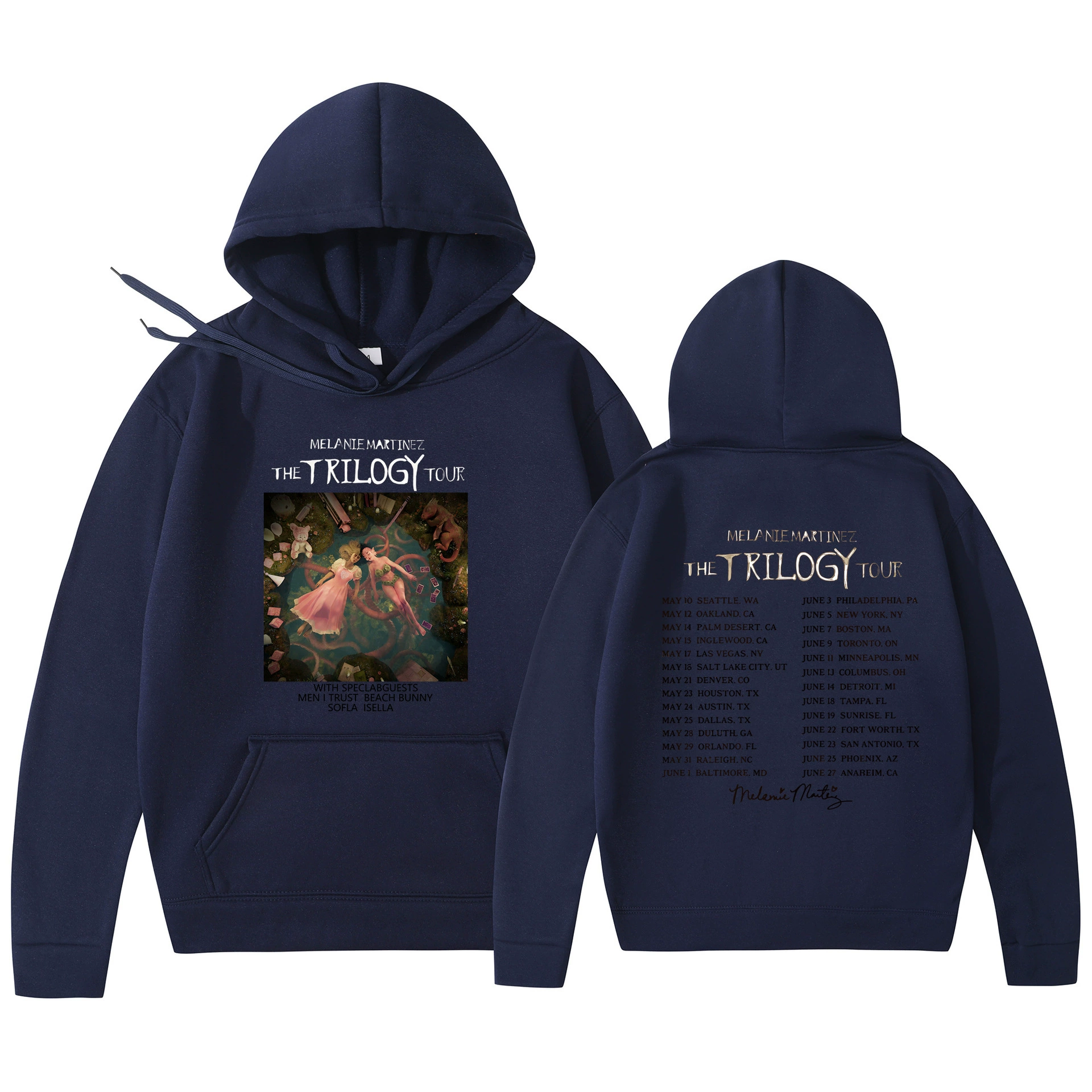 Худи‑пуловер (Foreign Trade) Melanie Martinez «The Trilogy Tour» с принтом, унисекс, размеры S–3XL