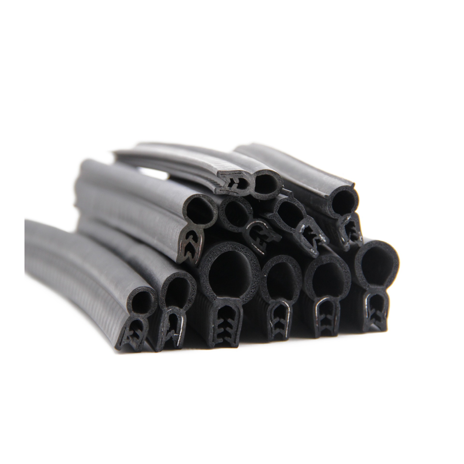 U型顶泡密封条配电箱机械电机柜防尘钢卡式胶条机柜硅橡胶V-0硅胶