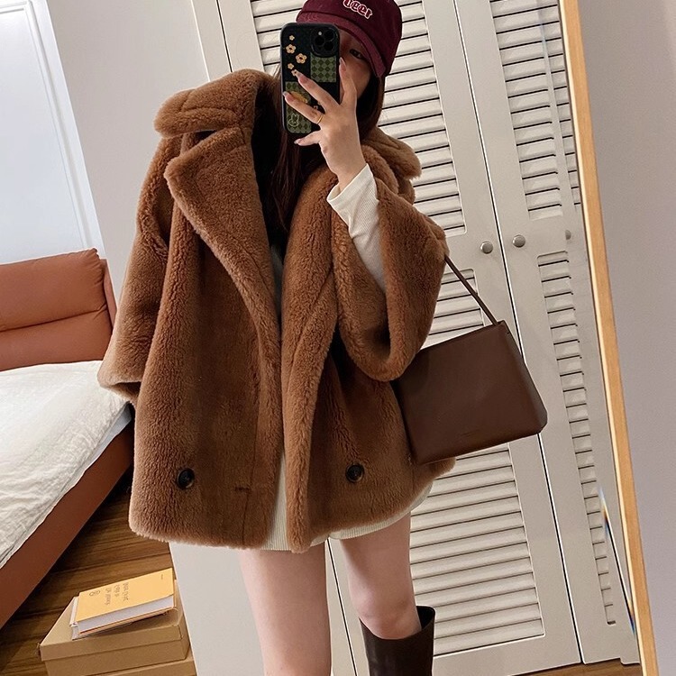 | Teddy bear | Full wool coat short lamb fur suit collar winter cashmere coat female young fur | Teddy bear | Full wool coat short lamb fur suit collar winter cashmere coat female young fur