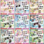 动漫25mm徽章60枚胶囊迷你胸针超小拇指马口铁谷子药片挂件