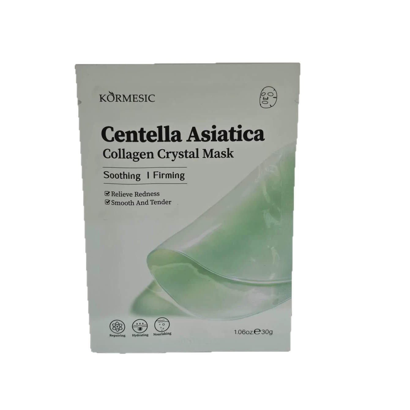 Transfronterizo KORMESIC máscara de cristal de colágeno de nicotinamida máscara facial hidratante comercio exterior al por mayor