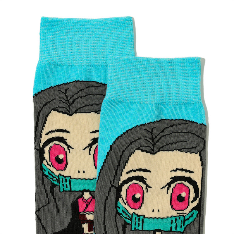 Men's Cartoon Medium Tube Women's Cotton Comic Socks, Stockings, Anime Trend Men's Ghost's Blade Socks-5PRS 24 O1CN01mPrqia1TrjeaHdXBF !!1004802436 0 cib