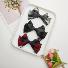 万圣节洛丽塔蕾丝布艺蝴蝶结配件礼品包装鞋花手机壳半成品配饰