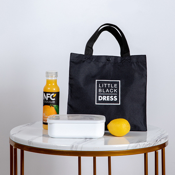 Black shopping bag for traveling