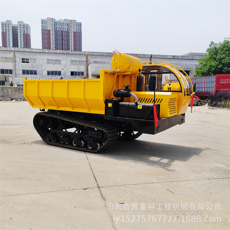 大型土方工程钢制履带运输车 旋转车身自卸车 农用爬山虎