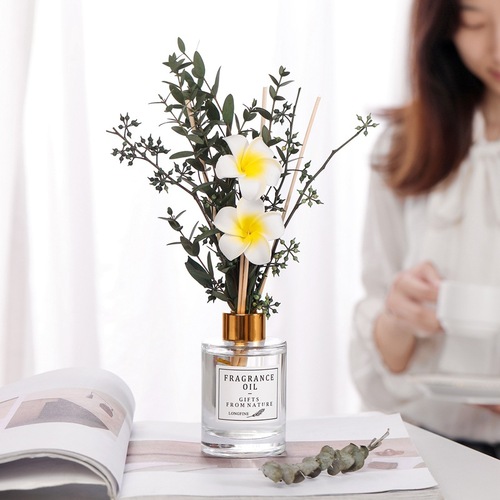 Fireless Aromatherapy Home Indoor Incense Decoration Air Freshening Essential Oil Fragrance Cylindrical Bottle Sunflower Perfume