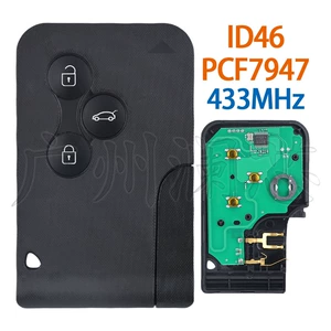 Renault Megane Scenic 3 düyməli pult açar 433Mhz Id46 Pcf7947 üçün