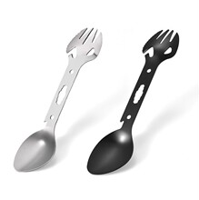 Stainless Steel Fork Spoon Cutlery Spoon Camping Cookware Bo