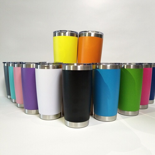 Supply 20oz Stainless Steel Insulated Car Cup with Straw Ice Boss Cup Portable Beer Cup Car Cup