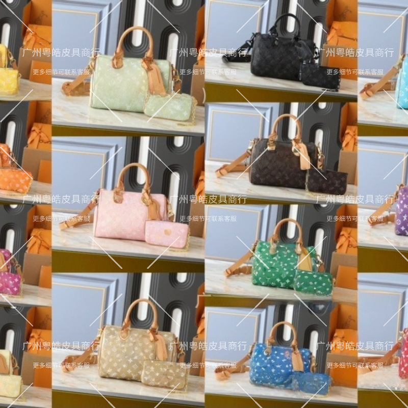 Foreign Trade Cross-Border Classic 14-Color Unisex Style Single Shoulder Crossbody Handbag Printed Pillow Bag for Daily Use