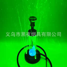 酒吧全套水烟壶 阿拉伯水烟中号激光带灯发光壶水烟枪专用 外贸