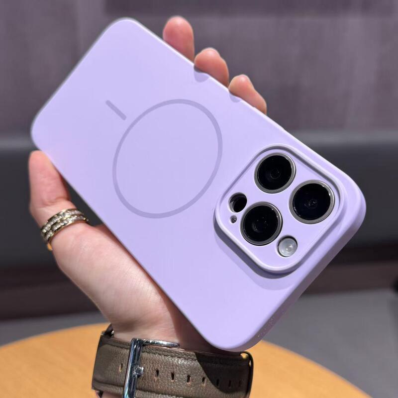 超薄細いマグネット適用リンゴ16promax精孔シリコン細紋マグネットケースiPhone15Pro液体携帯ケース14pm超薄転倒防止ip13全包男女保護カバーPCハード|undefined
