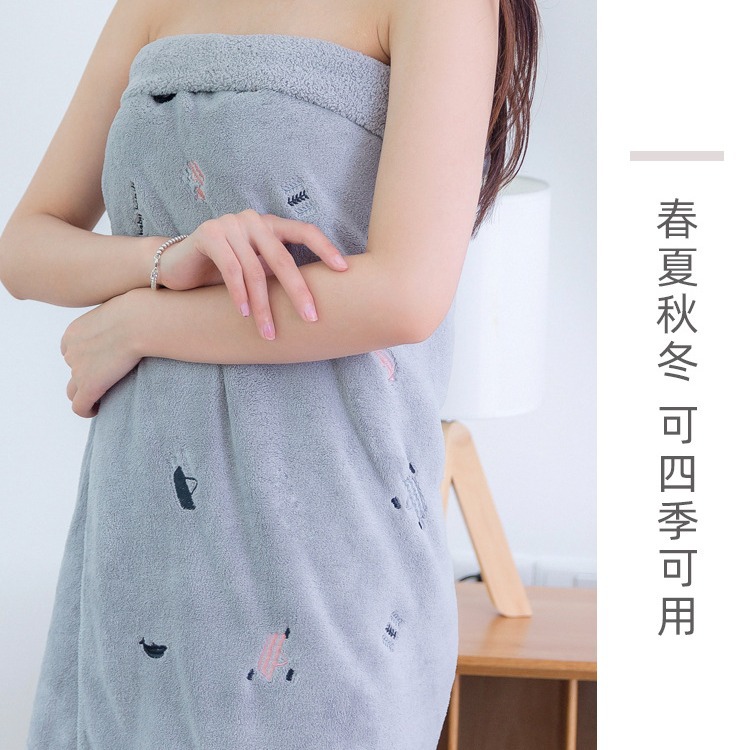 繡花浴巾毛巾成人兒童卡通可愛柔軟舒適吸水快干發洗臉毛巾包頭巾