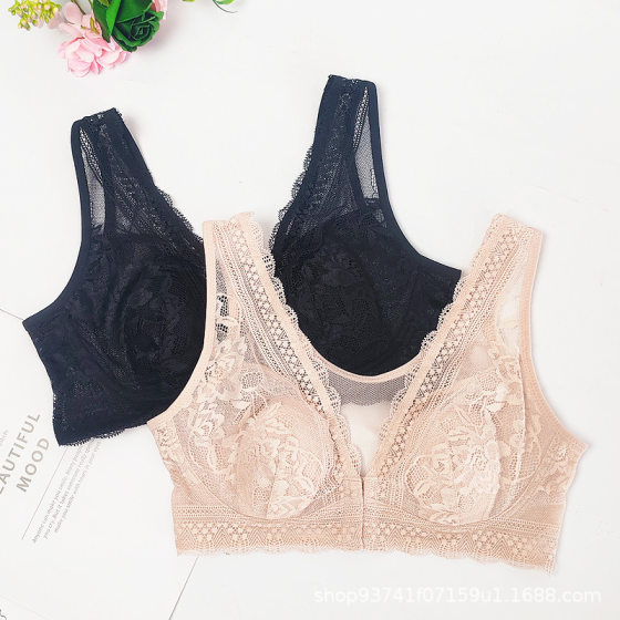 in stock New Summer Air Sense Front Buckle Rabbit Ears bra Underwear Women's Honeycomb Ultra-thin Inner Cup Breathable Bra