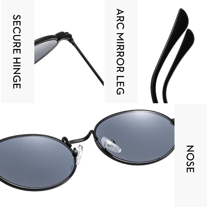 13g Weight Full Frame Glasses Structure Sunglasses Classification PC, UV400 Protection Lens Material Oval Frame Glasses Style Outdoor, Travel Occasion Solid Color Pattern Unisex Gender Streetwear Style Streetwear Solid Color PC UV400 Protection Oval Frame Full Frame Men's Sunglasses 9