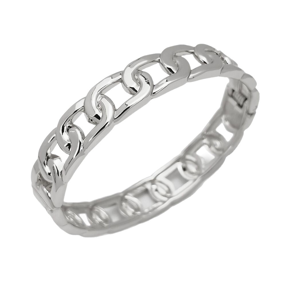 Vintage Mobius Open Ring For Women Simple Silver Stackable Band_voghion.com