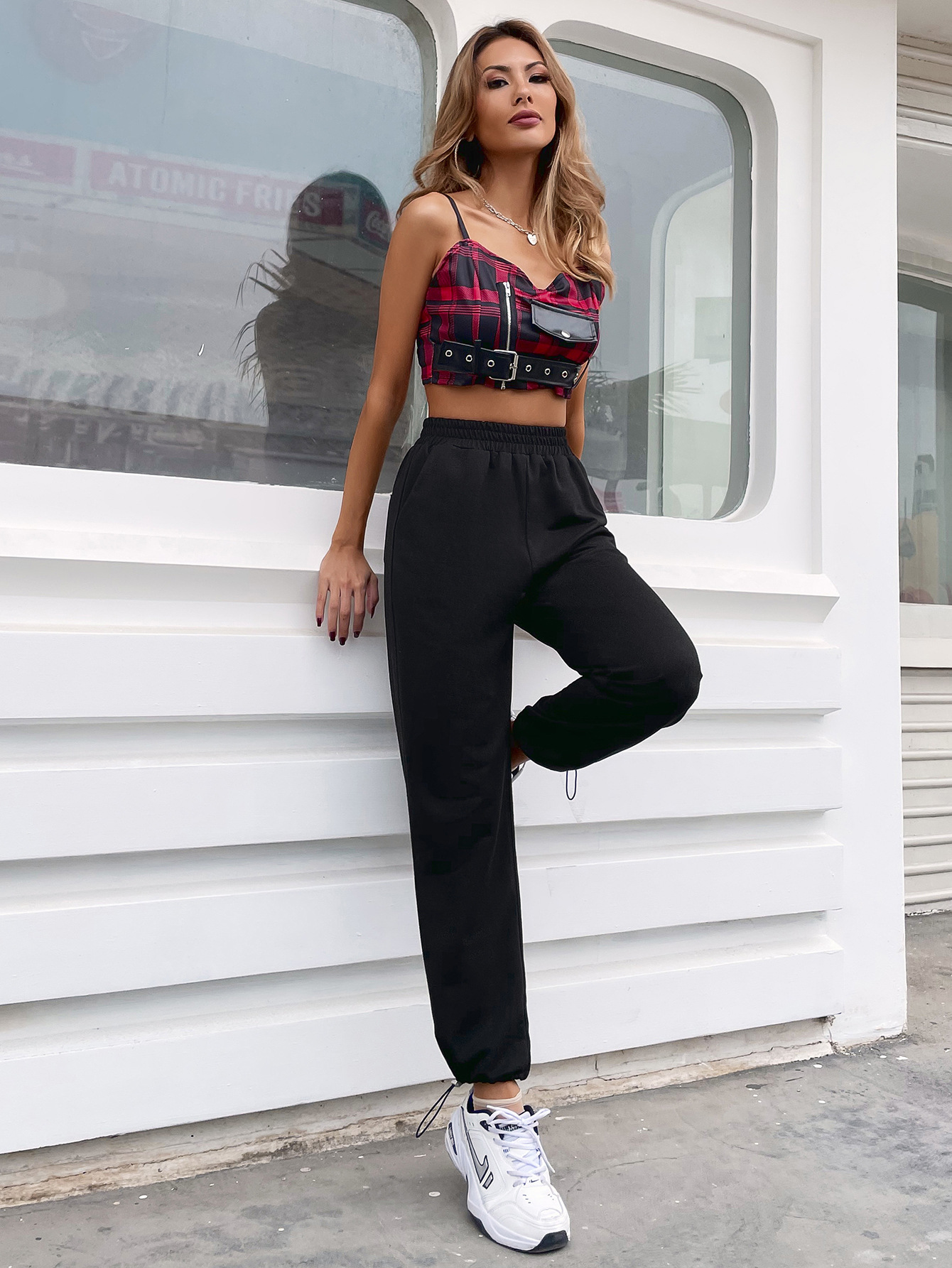 women s loose high waist trousers nihaostyles clothing wholesale NSJM80165