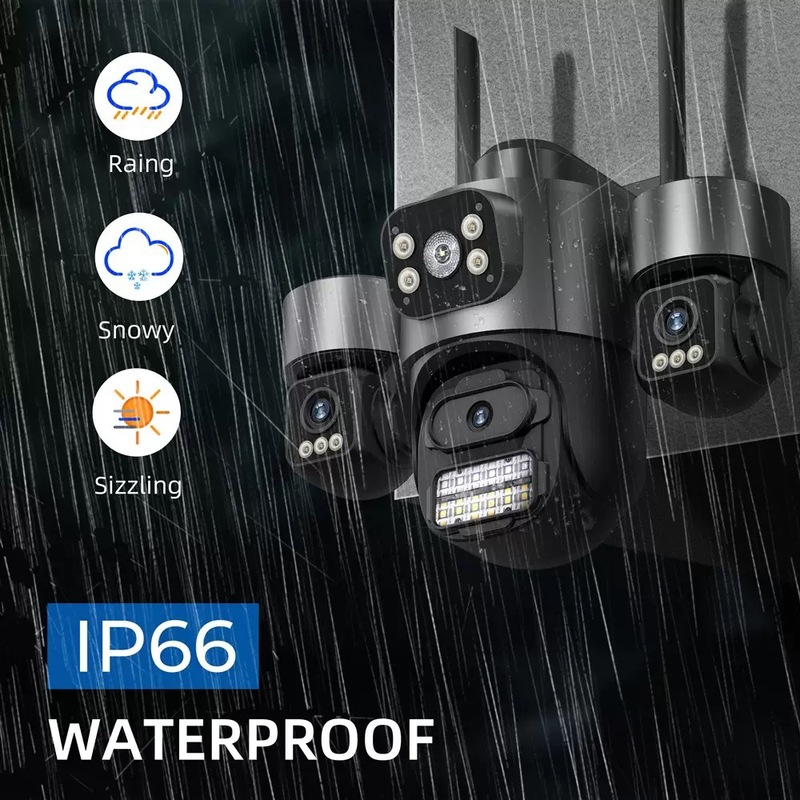 icsee真三镜头三画面3MP无线WiFi三目球机全彩高清网络IP摄像机|undefined