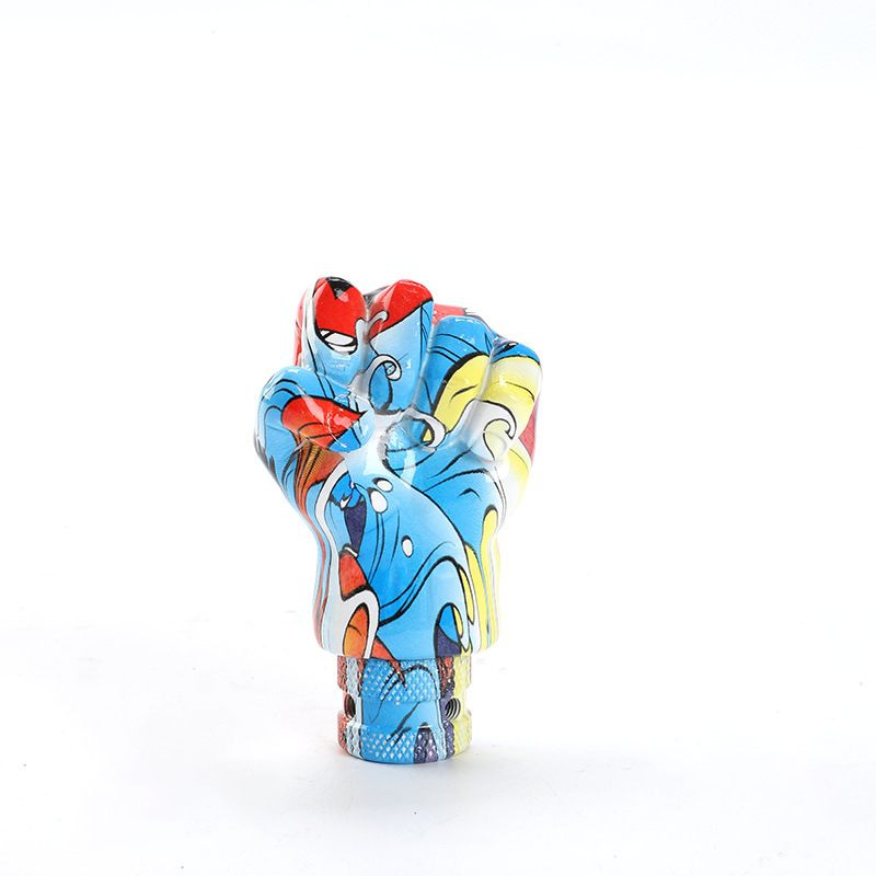 Universal – Cab and accessories Resin Shift Knob - jg-705-graffiti-hand-blue