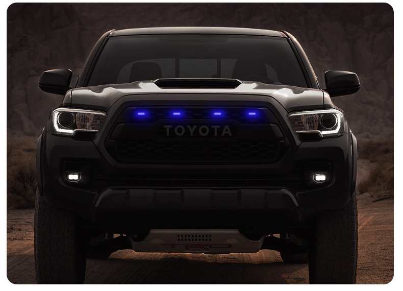 Car led net small yellow light driving daytime running light warning SUV off-road vehicle general change decoration colorful flash light
