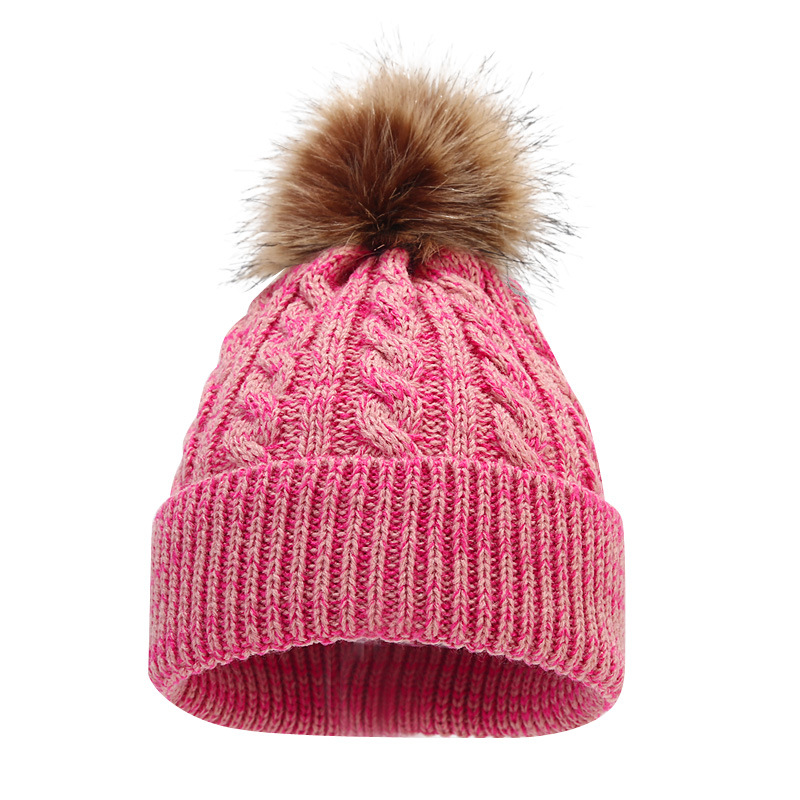 Kid's Basic Simple Style Solid Color Wool Cap display picture 5