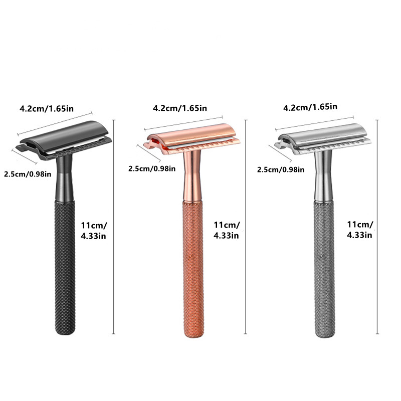 Chaoke Razor Manual Razor Old-fashioned Razor All-metal Stainless Steel Double-sided Blade Razor
