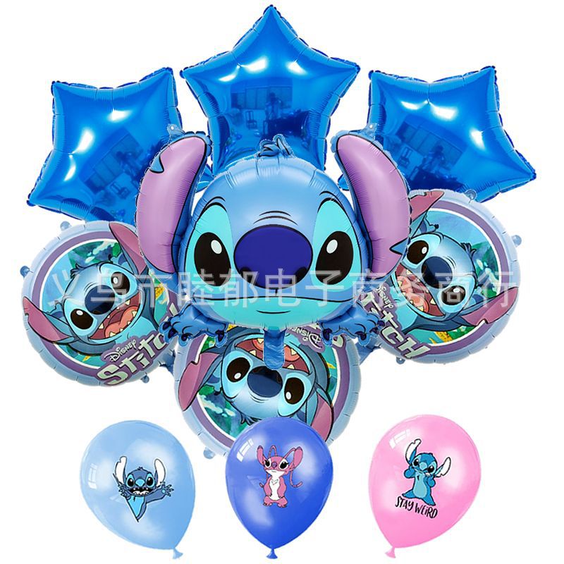 Dibujos animados de dibujos animados estrella de dibujos animados bebé puntada globo traje de juguete para niños decoración de fiesta de cumpleaños globo