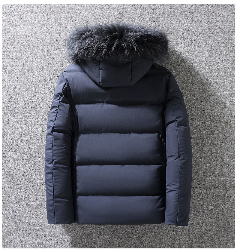 Heren winter donsjack waterdichte eendendons parka jas_voghion.com