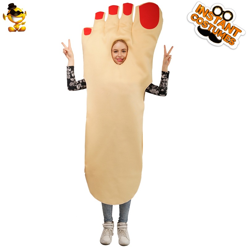 De Halloween pareja Pies Grandes mono apoyos del funcionamiento traje de la mascarada cos jugar ropa fiesta