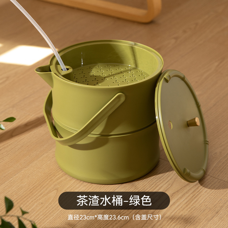 茶桶茶滓桶ごみ分離ろ過排水桶廃バケツ工夫茶茶道茶桶代件|undefined