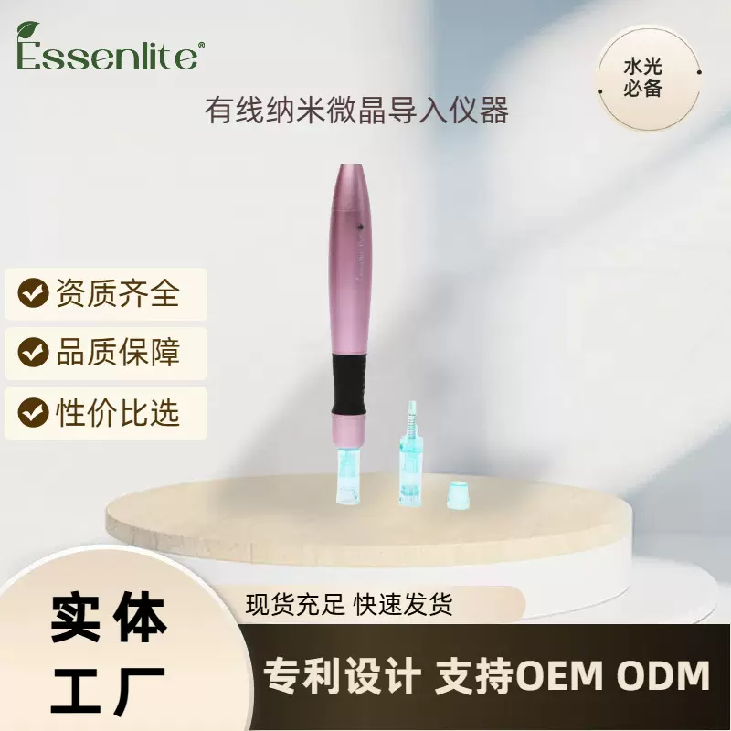 有线款电动微针导入仪套装DP12充电家用美容仪器水光针微晶仪批发