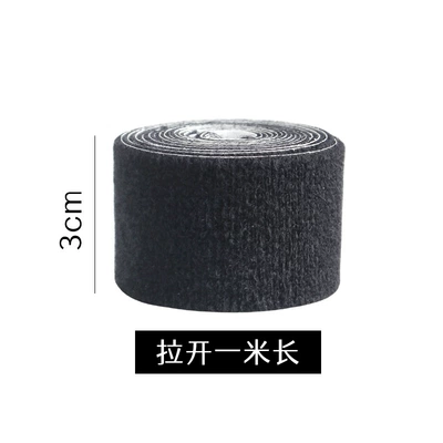 Cross-Border Color-Changing Film Square Scraper Replacement Patch Cloth Patch Velvet Anti-Scratch Fleece Sheet Car Film Application Tool (Car cleaning tools) - black-velvet-cloth-3cm-1m