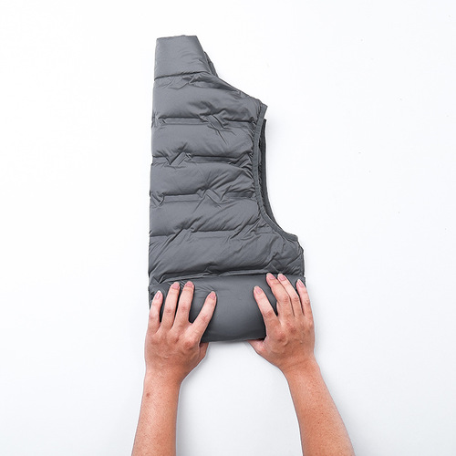 Men's Autumn/Winter New Fleece Vest Outdoor Graphene Heating Vest Thin Down Jacket Men