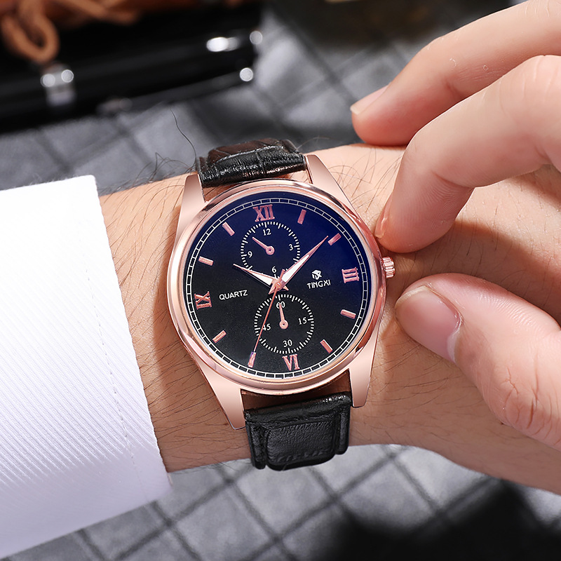 Nuevo Reloj clásico de cristal de luz azul simple reloj de hombre de moda de alta gama fabricante de relojes en stock al por mayor