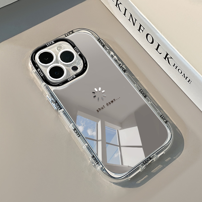 Suitable for iPhone16 Mirror Mobile Phone Case Couple Apple 15pro Niche Creative Xiaomi 15 Network Loading