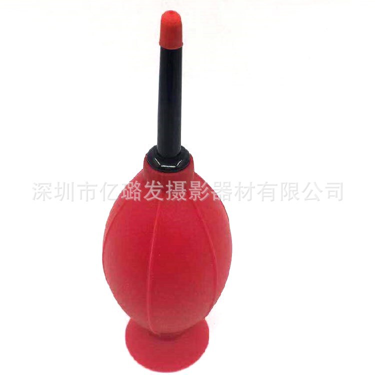Suction Cup silicone air blowing balloon air blower camera lens cleaning red/black