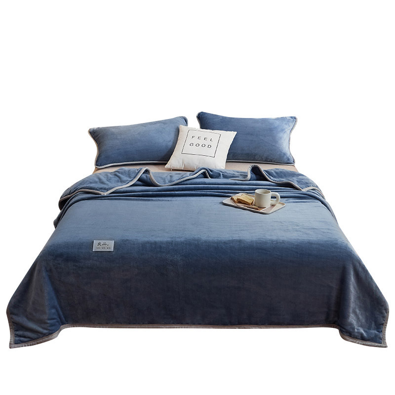 Otoño y invierno leche de coral sábanas de peluche de cama siesta oficina pequeña edredón sofá mantas de aire acondicionado para la cama