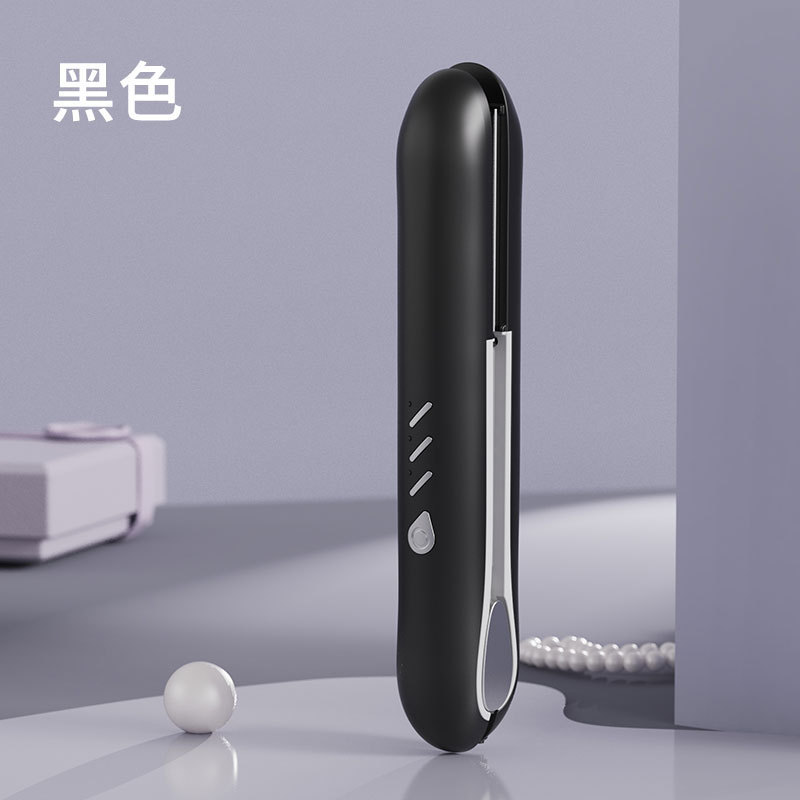 無線クランプ巻き髪器直髪器巻き直両用ミニ充電ポータブルは、小さなクランプが国境を越えていることを傷つけない|undefined
