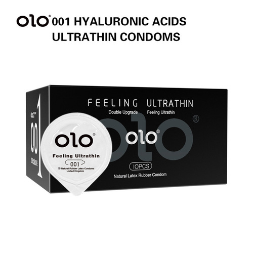 OLO hyaluronic acid condoms long-lasting ultra-thin particles female condoms adult products wholesale factory foreign trade byt