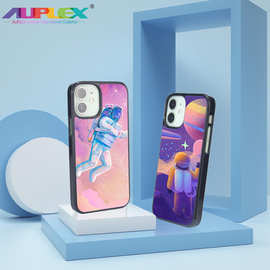 适用苹果2D涂层手机壳PC铝片iPhone16创意可diy简约卡通