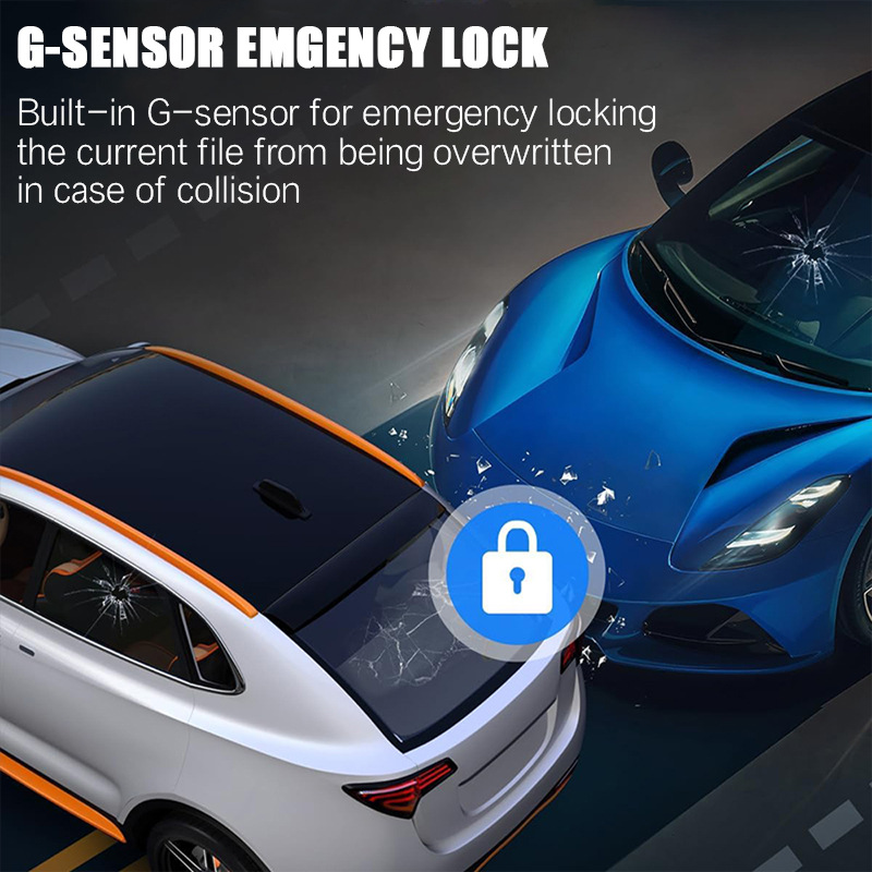 4K+1K+1K 3-Lens Wifi Car Dash Cam Mobile App High-Definition Dash Cam Dashcam
