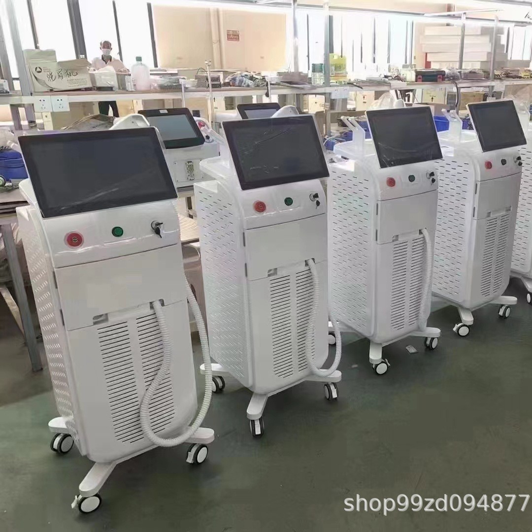 Soprano Instrumento de belleza de titanio Instrumento de rejuvenecimiento de diodos de cuatro bandas Máquina de limpieza de cejas