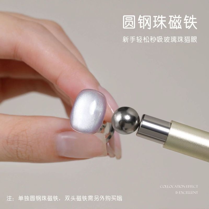 Newly Upgraded Cat's Eye Nail Polish Glue Magnet Rod for Absorbing Glass Beads Cat's Eye Large Double-Headed Magnet Nail Art Tool