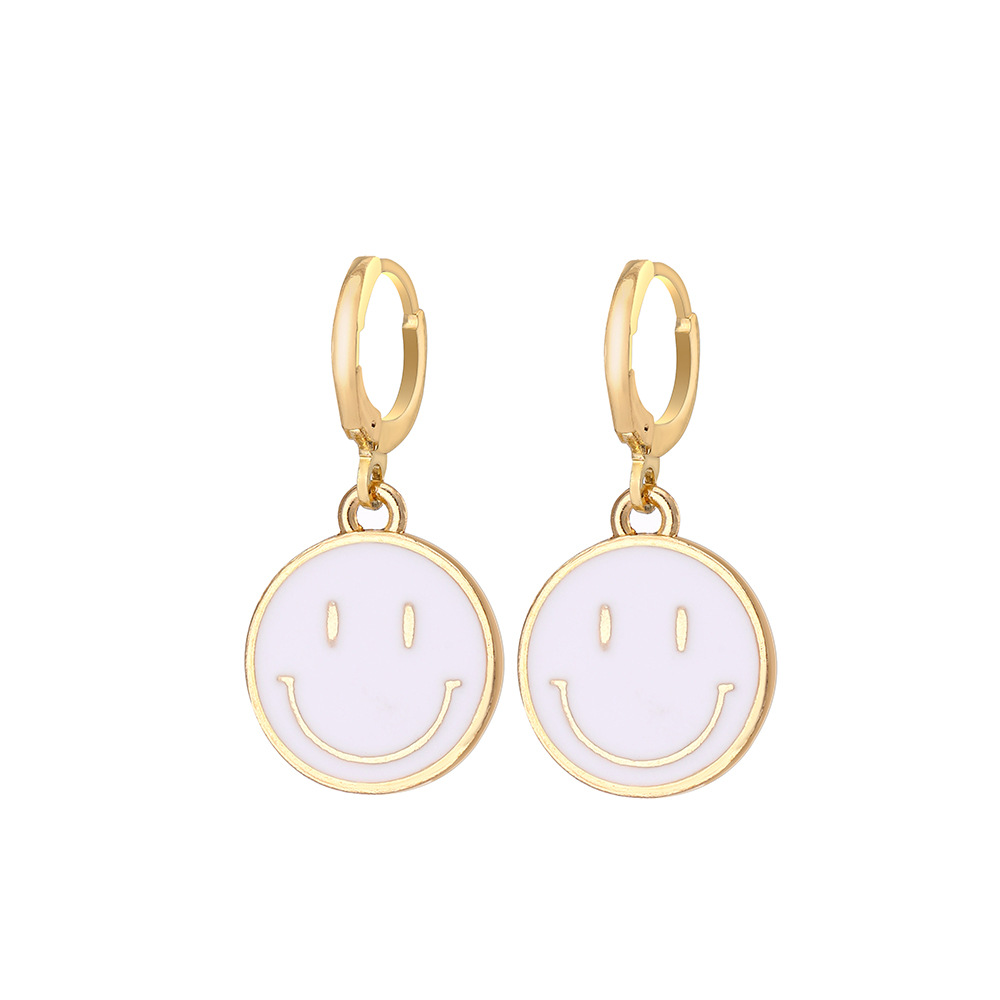 Vente En Gros Bijoux Dégoulinant Clip D&#39;oreille Smiley Multicolore Nihaojewelry display picture 18