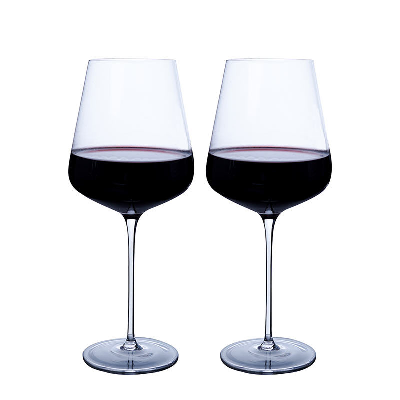 Copas de vino tinto de cristal Jinbaijia al por mayor, copas de tallo fino al por mayor, juego de copas altas rectas para bar al por mayor